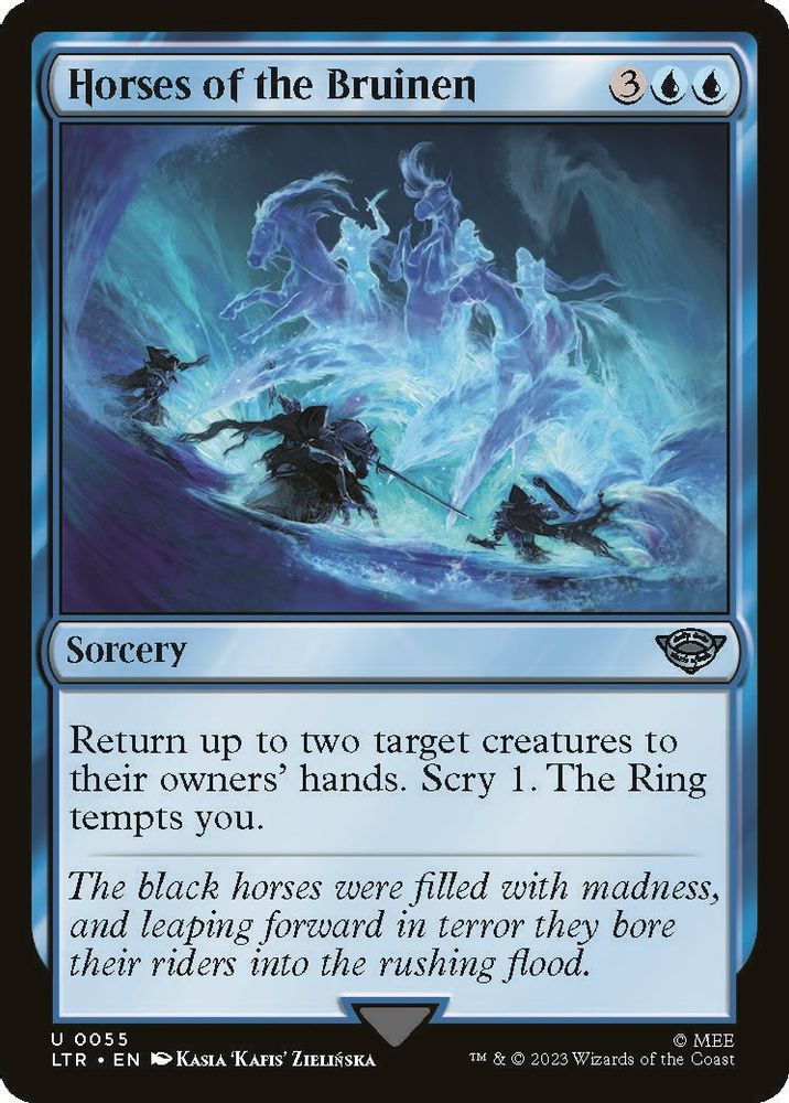 2023 Magic: The Gathering: Universes Beyond: The Lord of the Rings: Tales of Middle-earth (LTR) - Horses of the Bruinen (#55, Uncommon) (, Near Mint)