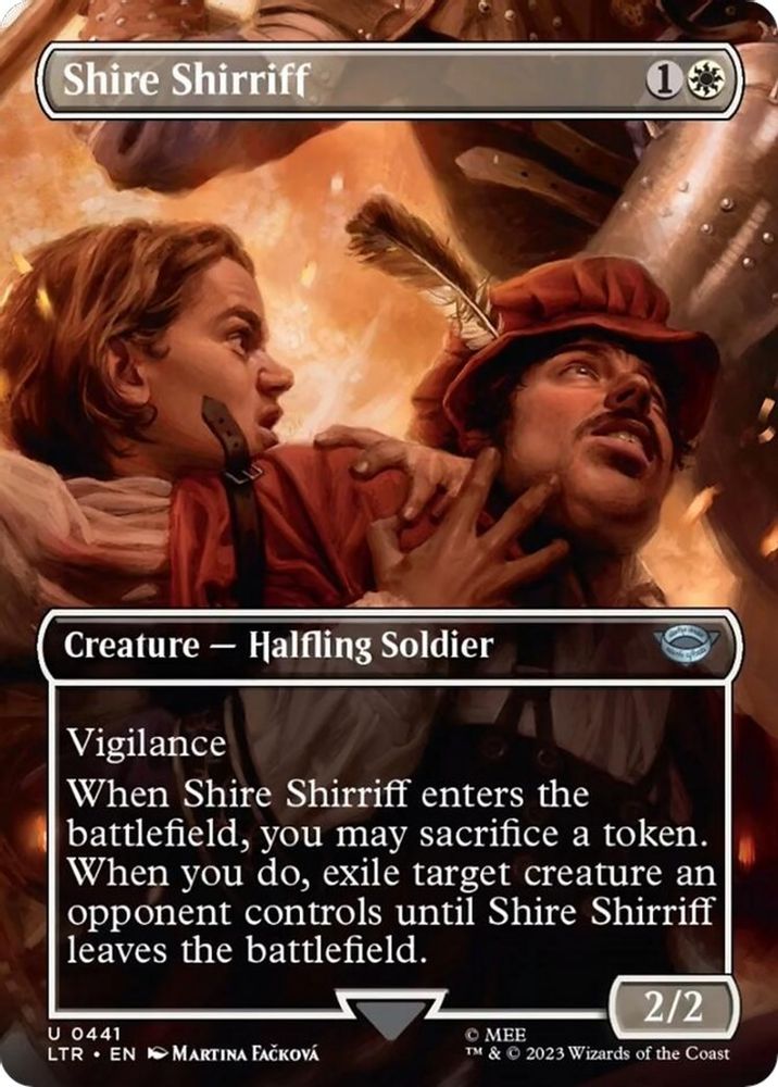 2023 Magic: The Gathering: Universes Beyond: The Lord of the Rings: Tales of Middle-earth (LTR) - Shire Shirriff Borderless (#441, Uncommon) (, Near Mint)