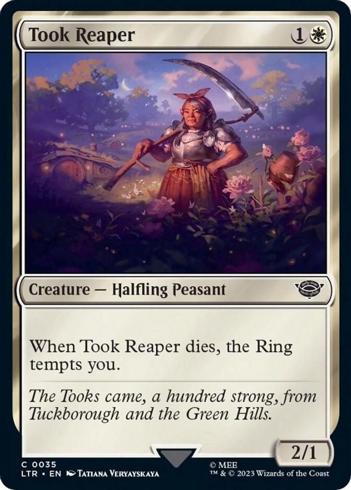 2023 Magic: The Gathering: Universes Beyond: The Lord of the Rings: Tales of Middle-earth (LTR) - Took Reaper (#35, Common) (, Near Mint)