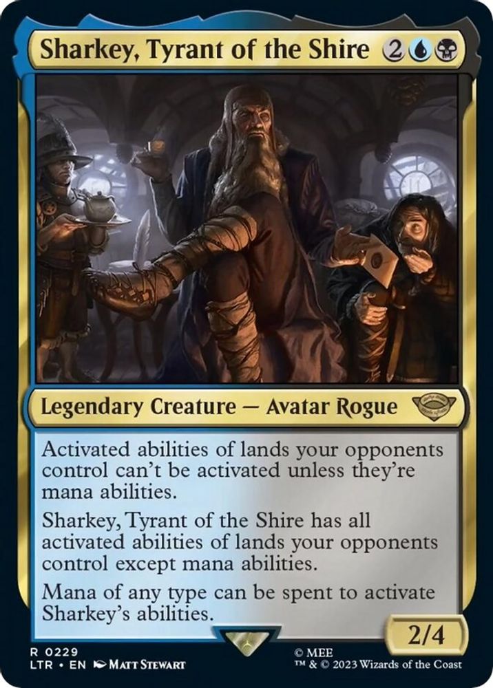 2023 Magic: The Gathering: Universes Beyond: The Lord of the Rings: Tales of Middle-earth (LTR) - Sharkey Tyrant of the Shire (#229, Rare) (, Near Mint)