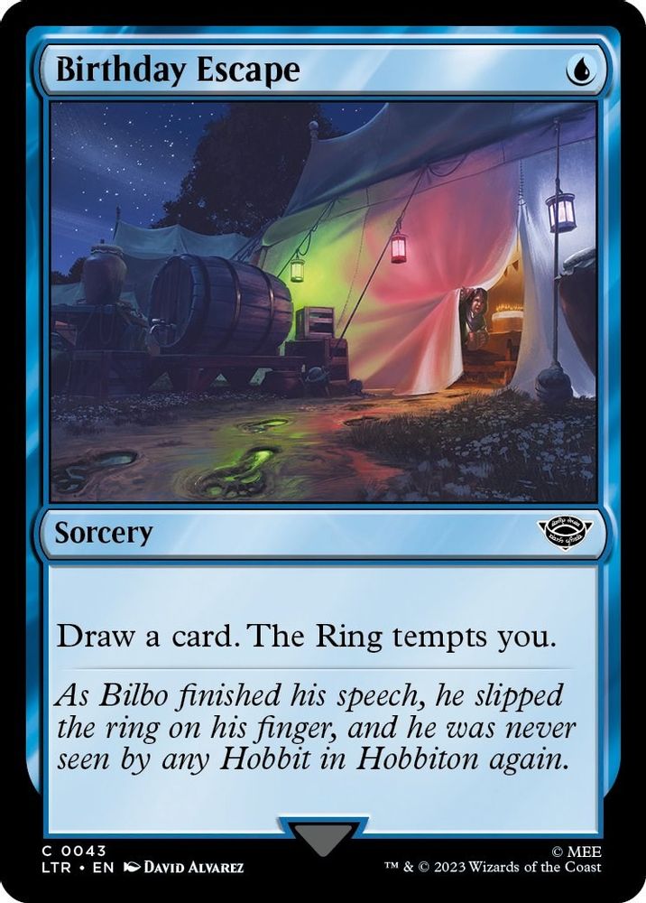 2023 Magic: The Gathering: Universes Beyond: The Lord of the Rings: Tales of Middle-earth (LTR) - Birthday Escape (#43, Common) (, Near Mint)
