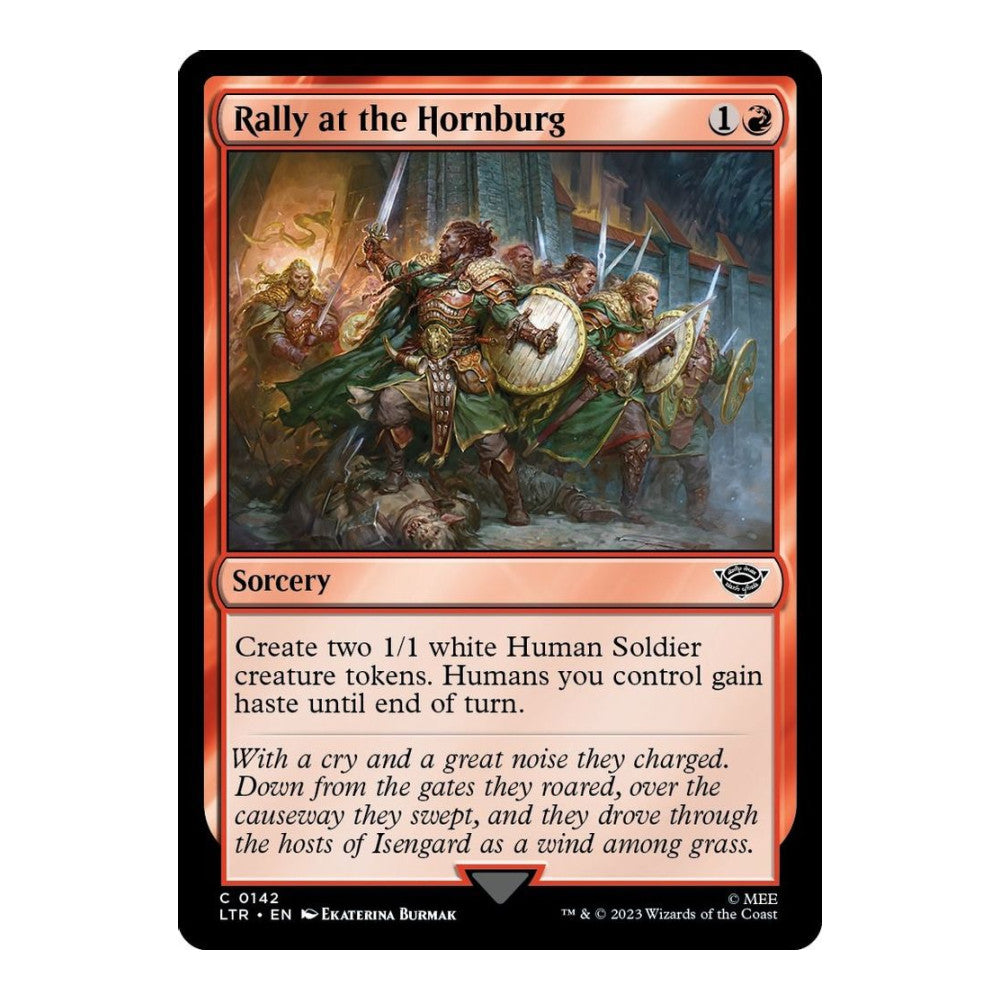 Rally at the Hornburg - Universes Beyond: The Lord of the Rings: Tales of Middle-earth () - Near Mint -