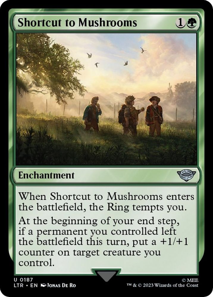 2023 Magic: The Gathering: Universes Beyond: The Lord of the Rings: Tales of Middle-earth (LTR) - Shortcut to Mushrooms (#187, Uncommon) (, Near Mint)