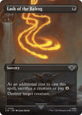 2023 Magic: The Gathering: Universes Beyond: The Lord of the Rings: Tales of Middle-earth (LTR) - Lash of the Balrog Borderless (#408, Common) (, Near Mint)
