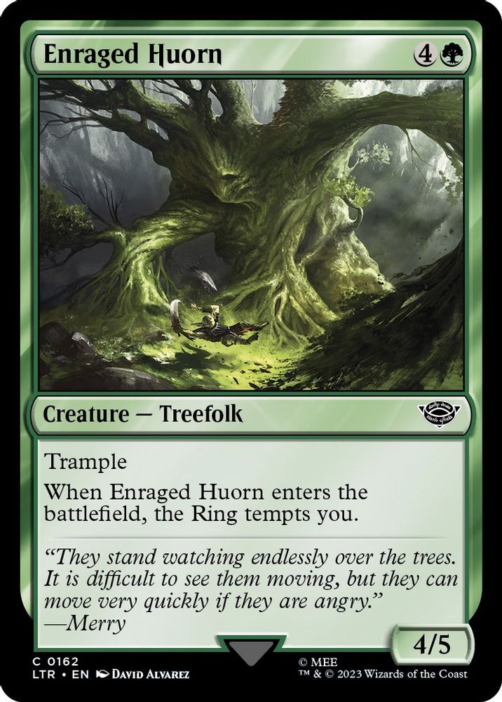 2023 Magic: The Gathering: Universes Beyond: The Lord of the Rings: Tales of Middle-earth (LTR) - Enraged Huorn (#162, Common) (, Near Mint)
