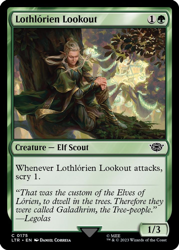 2023 Magic: The Gathering: Universes Beyond: The Lord of the Rings: Tales of Middle-earth (LTR) - Lothlorien Lookout (#175, Common) (, Near Mint)