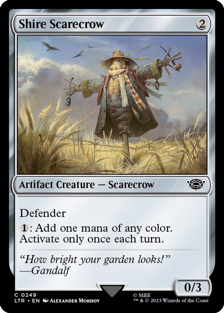 2023 Magic: The Gathering: Universes Beyond: The Lord of the Rings: Tales of Middle-earth (LTR) - Shire Scarecrow (#249, Common) (, Near Mint)