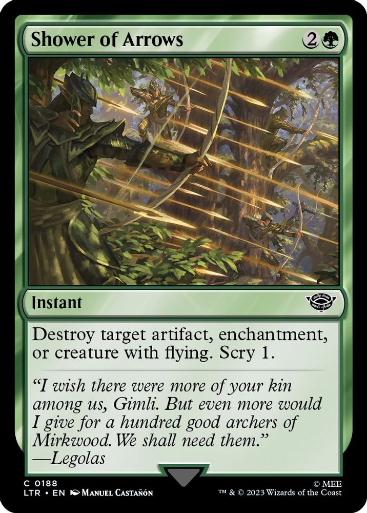 2023 Magic: The Gathering: Universes Beyond: The Lord of the Rings: Tales of Middle-earth (LTR) - Shower of Arrows (#188, Common) (, Near Mint)