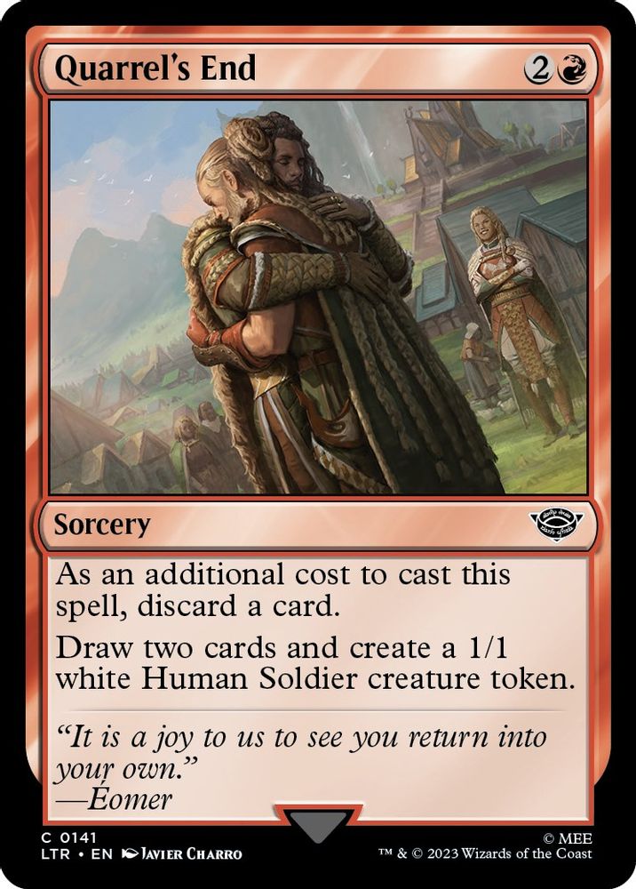 2023 Magic: The Gathering: Universes Beyond: The Lord of the Rings: Tales of Middle-earth (LTR) - Quarrels End (#141, Common) (, Near Mint)