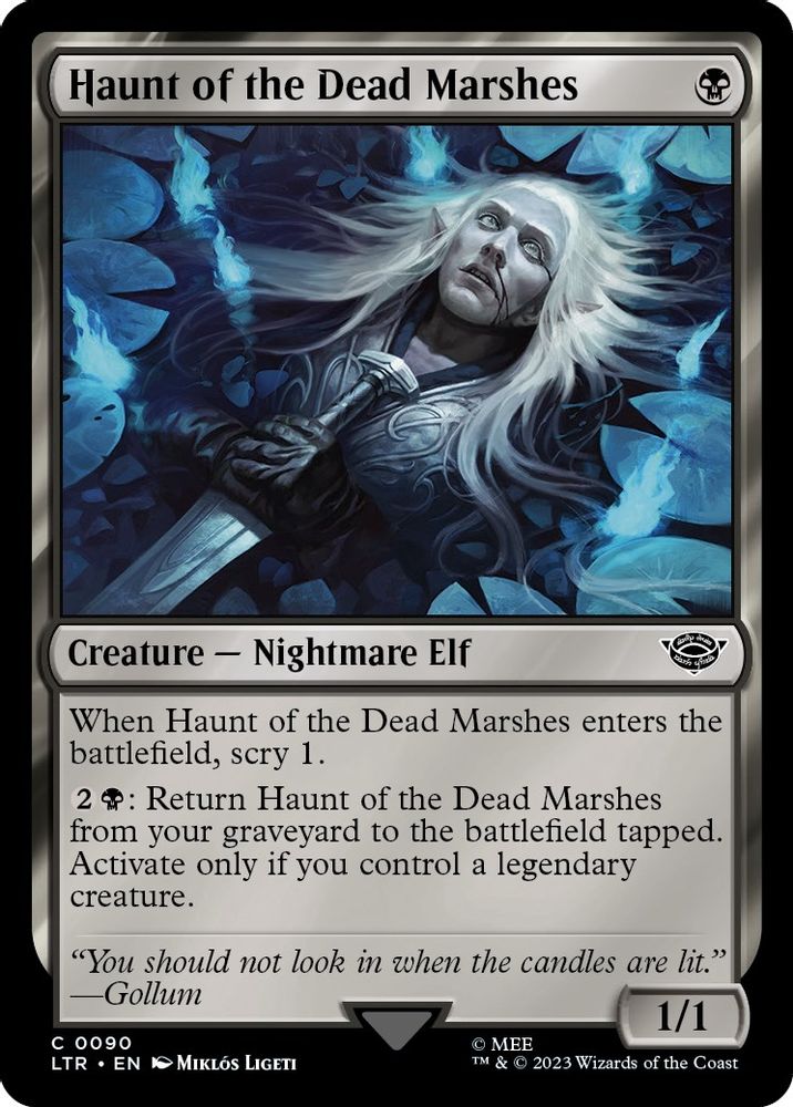 2023 Magic: The Gathering: Universes Beyond: The Lord of the Rings: Tales of Middle-earth (LTR) - Haunt of the Dead Marshes (#90, Common)