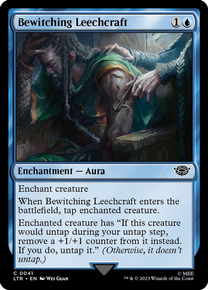 2023 Magic: The Gathering: Universes Beyond: The Lord of the Rings: Tales of Middle-earth (LTR) - Bewitching Leechcraft (#41, Common) (, Near Mint)