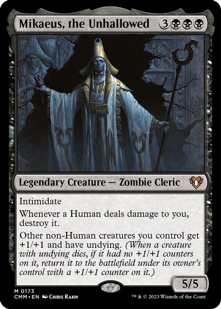 2023 Magic: The Gathering: Commander Masters (CMM) - Mikaeus the Unhallowed (#173, Mythic Rare) (, Near Mint)