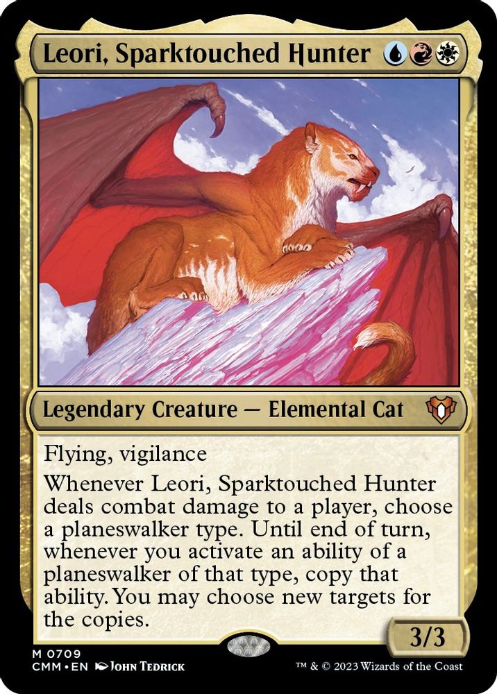 2023 Magic: The Gathering: Commander Masters (CMM) - Leori Sparktouched Hunter (#709, Mythic Rare) (Foil, Near Mint)