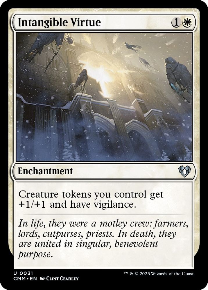 2023 Magic: The Gathering: Commander Masters (CMM) - Intangible Virtue (#31, Uncommon) (, Near Mint)