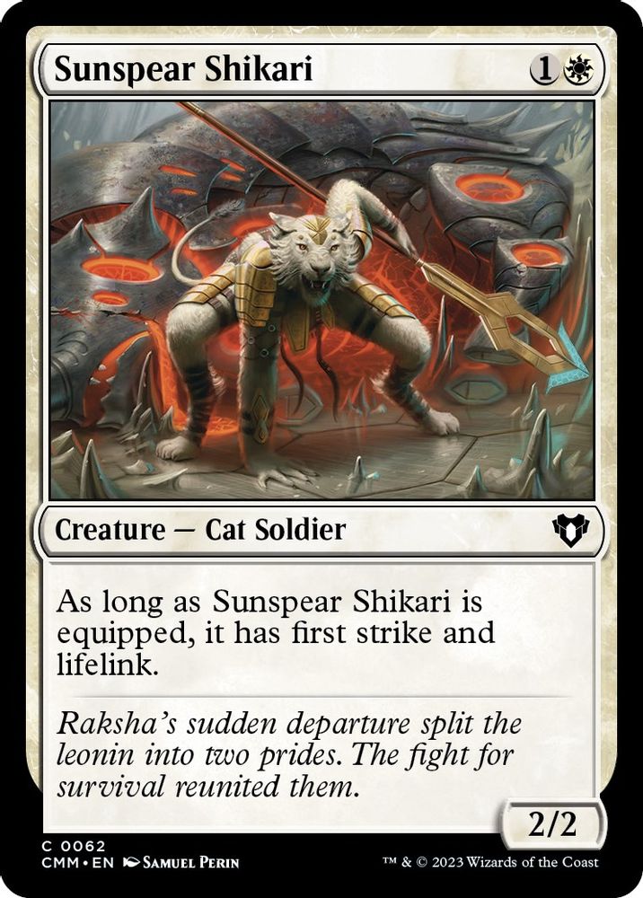 2023 Magic: The Gathering: Commander Masters (CMM) - Sunspear Shikari (#62, Common) (, Near Mint)