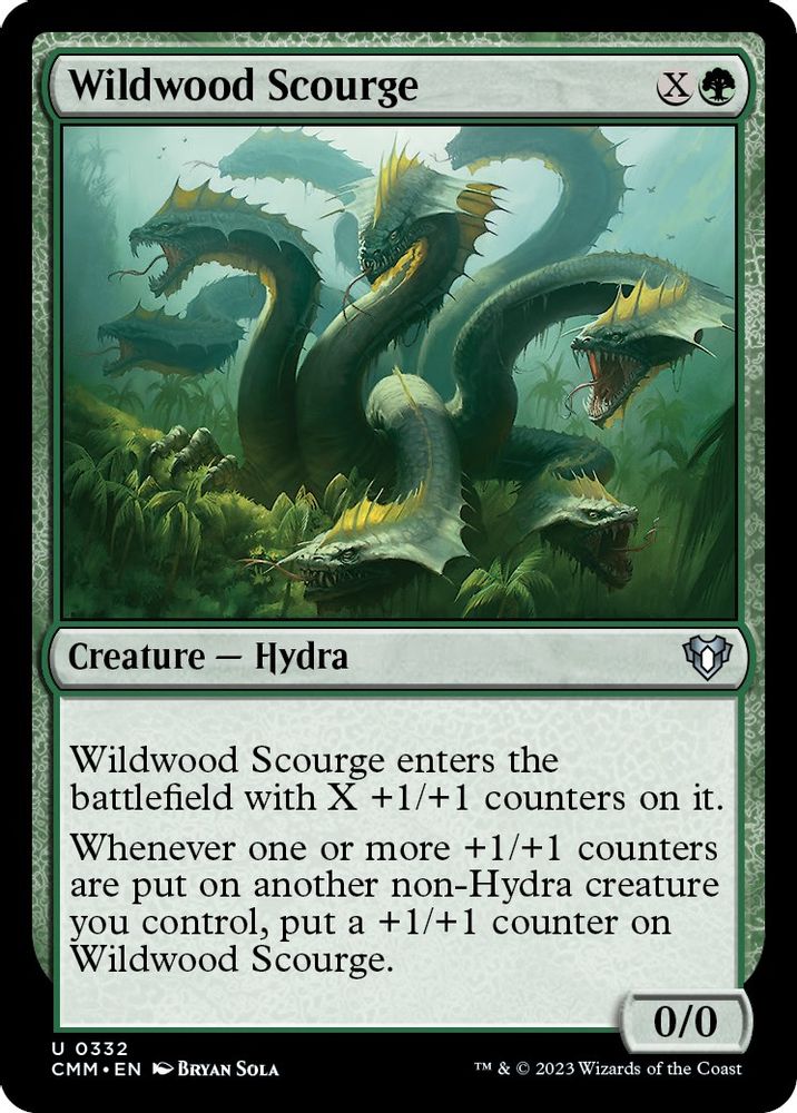 2023 Magic: The Gathering: Commander Masters (CMM) - Wildwood Scourge (#332, Uncommon) (, Near Mint)