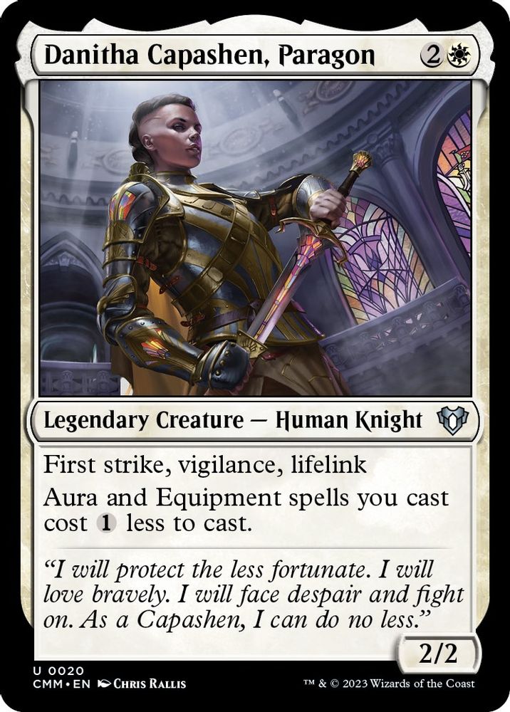 2023 Magic: The Gathering: Commander Masters (CMM) - Danitha Capashen Paragon (#20, Uncommon) (, Near Mint)
