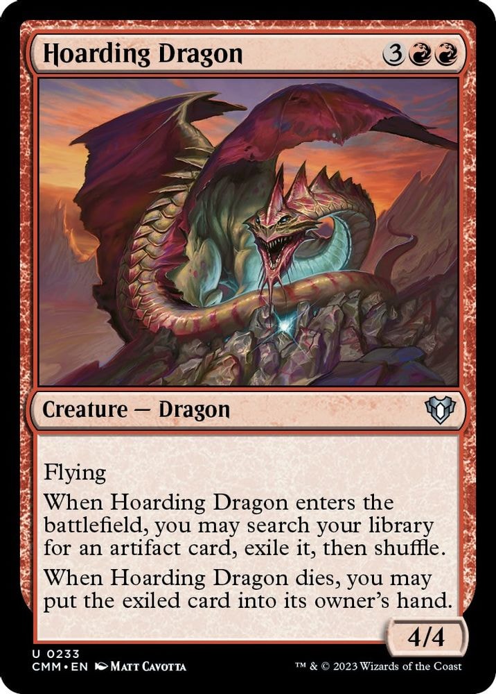 2023 Magic: The Gathering: Commander Masters (CMM) - Hoarding Dragon (#233, Uncommon) (, Near Mint)