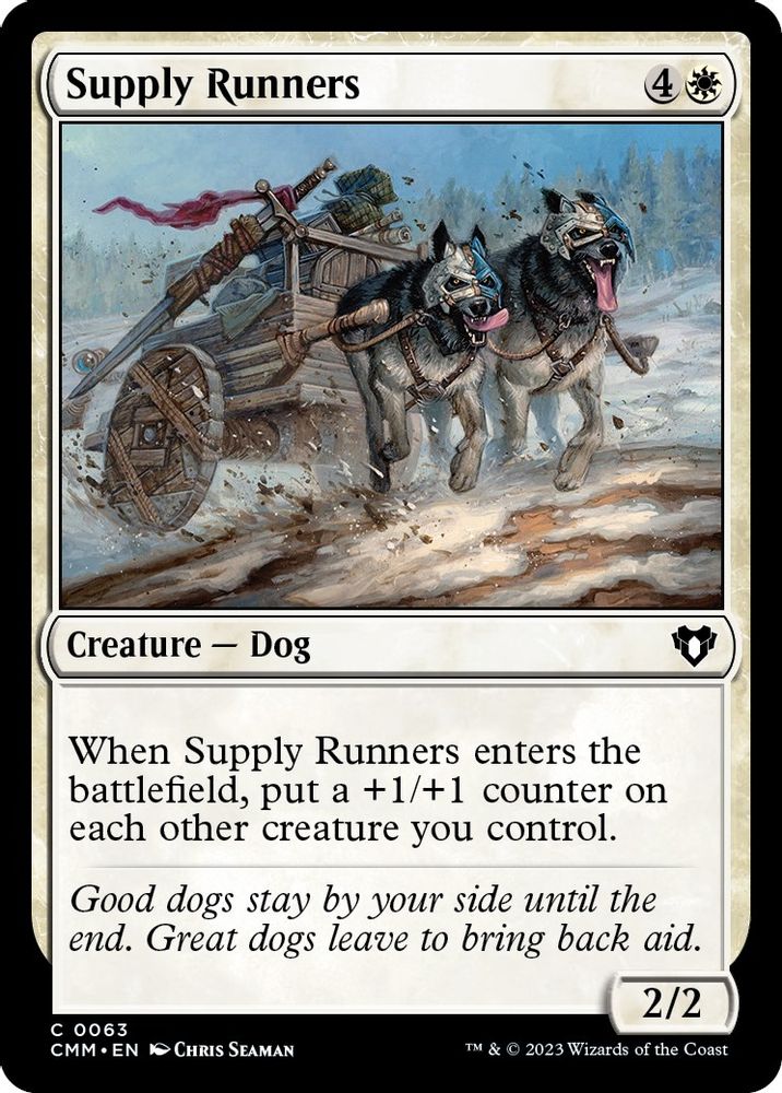 2023 Magic: The Gathering: Commander Masters (CMM) - Supply Runners (#63, Common) (, Near Mint)