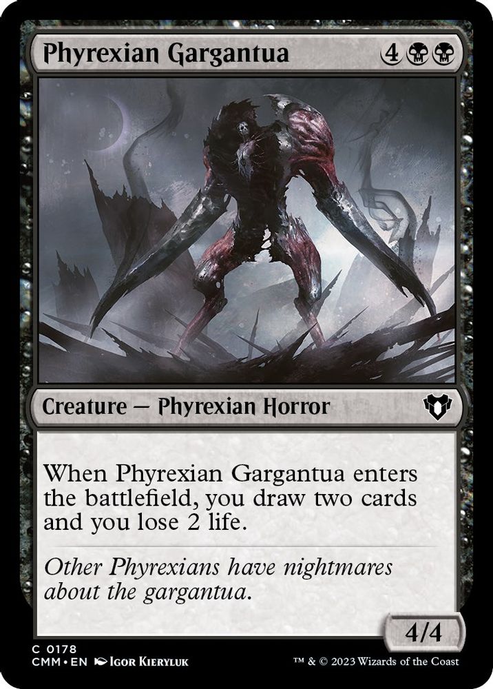 2023 Magic: The Gathering: Commander Masters (CMM) - Phyrexian Gargantua (#178, Common) (, Near Mint)