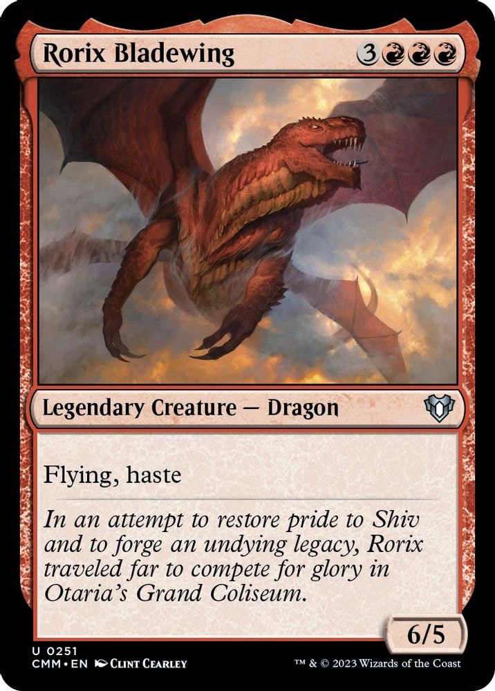 2023 Magic: The Gathering: Commander Masters (CMM) - Rorix Bladewing (#251, Uncommon) (, Near Mint)