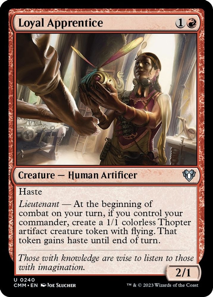 2023 Magic: The Gathering: Commander Masters (CMM) - Loyal Apprentice (#240, Uncommon) (, Near Mint)