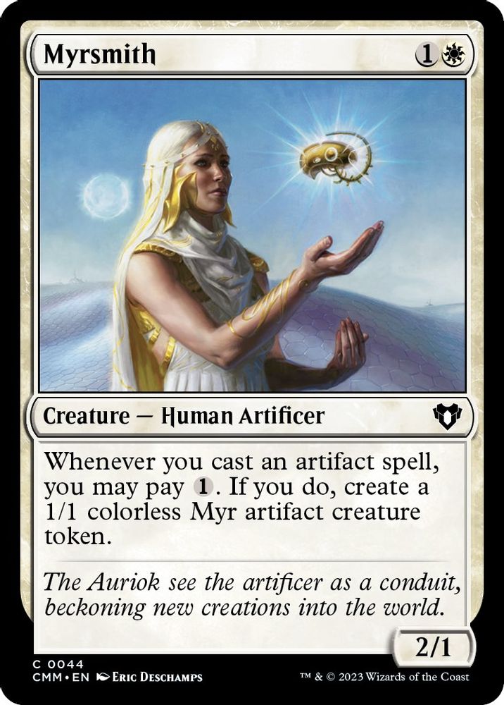 2023 Magic: The Gathering: Commander Masters (CMM) - Myrsmith (#44, Common) (, Near Mint)