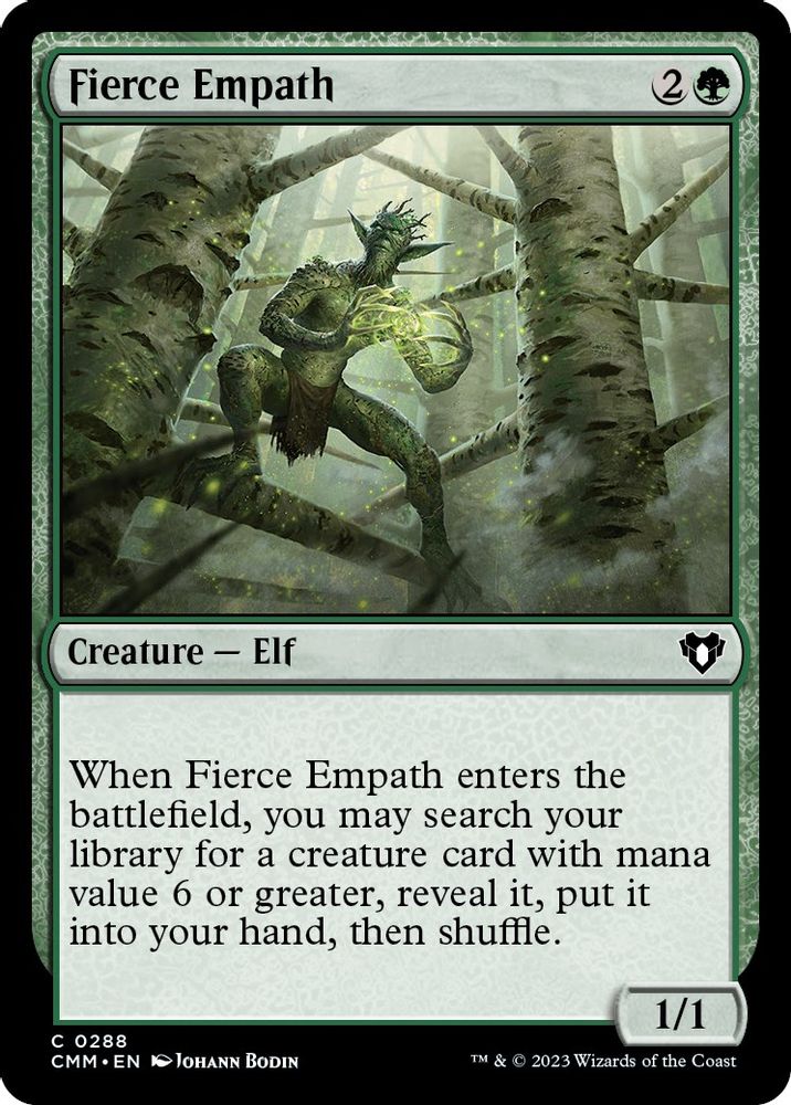2023 Magic: The Gathering: Commander Masters (CMM) - Fierce Empath (#288, Common) (, Near Mint)