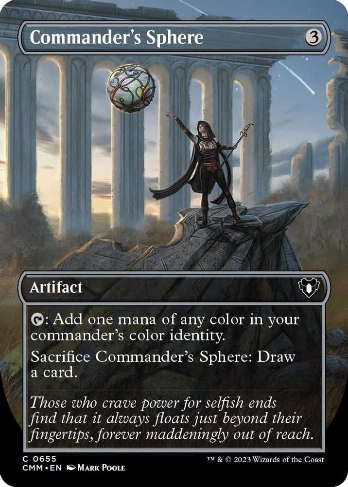 2023 Magic: The Gathering: Commander Masters (CMM) - Commanders Sphere Borderless (#655, Common) (, Near Mint)