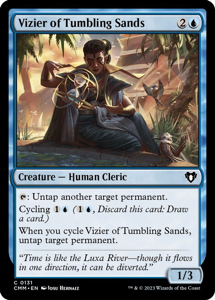 2023 Magic: The Gathering: Commander Masters (CMM) - Vizier of Tumbling Sands (#131, Common) (, Near Mint)