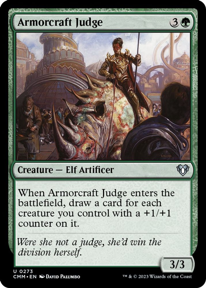 2023 Magic: The Gathering: Commander Masters (CMM) - Armorcraft Judge (#273, Uncommon) (, Near Mint)