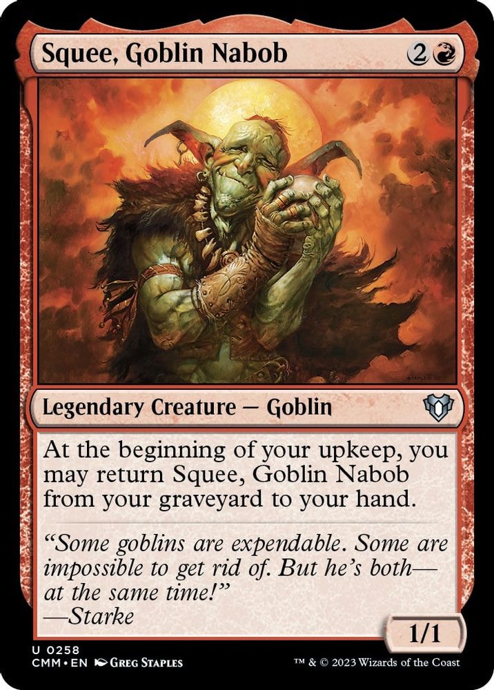 2023 Magic: The Gathering: Commander Masters (CMM) - Squee Goblin Nabob (#258, Uncommon) (, Near Mint)