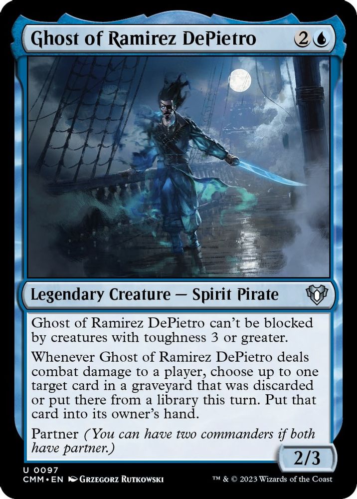 2023 Magic: The Gathering: Commander Masters (CMM) - Ghost of Ramirez DePietro (#97, Uncommon) (, Near Mint)