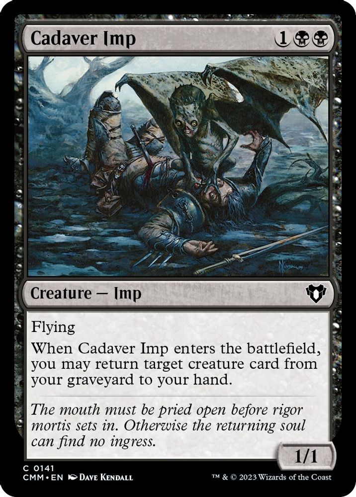 2023 Magic: The Gathering: Commander Masters (CMM) - Cadaver Imp (#141, Common) (, Near Mint)