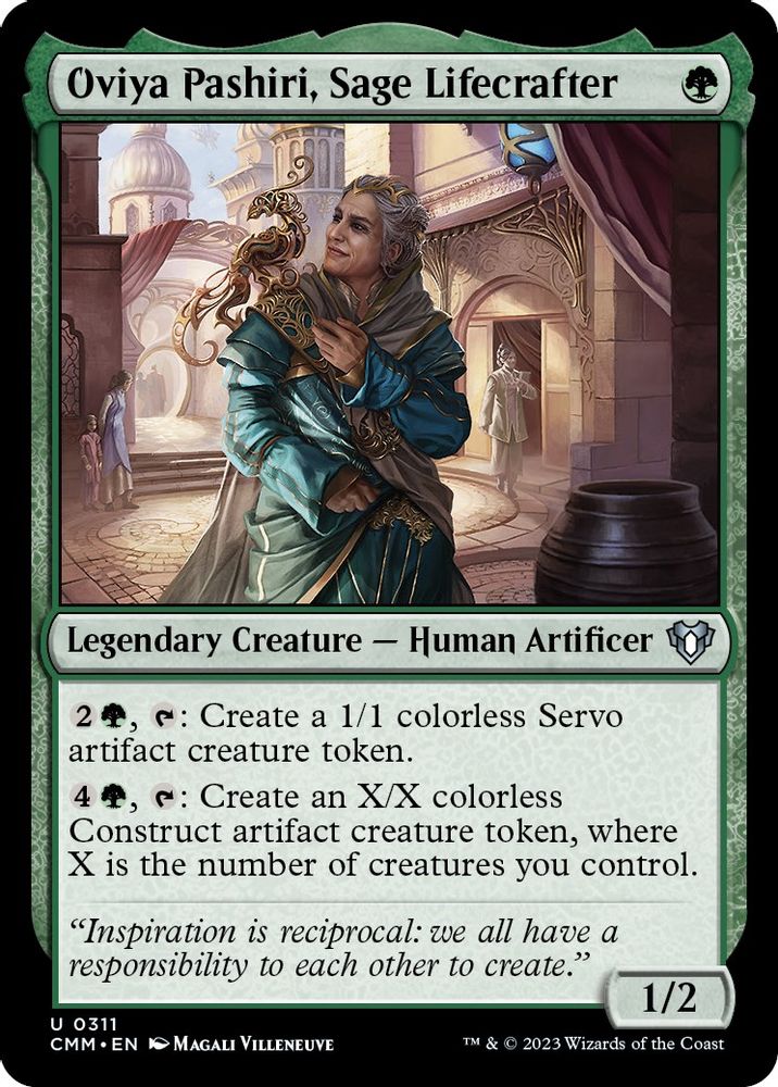 2023 Magic: The Gathering: Commander Masters (CMM) - Oviya Pashiri Sage Lifecrafter (#311, Uncommon) (, Near Mint)