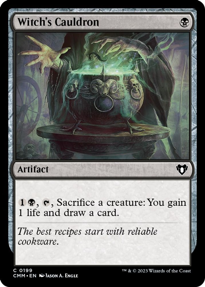 2023 Magic: The Gathering: Commander Masters (CMM) - Witchs Cauldron (#199, Common) (, Near Mint)