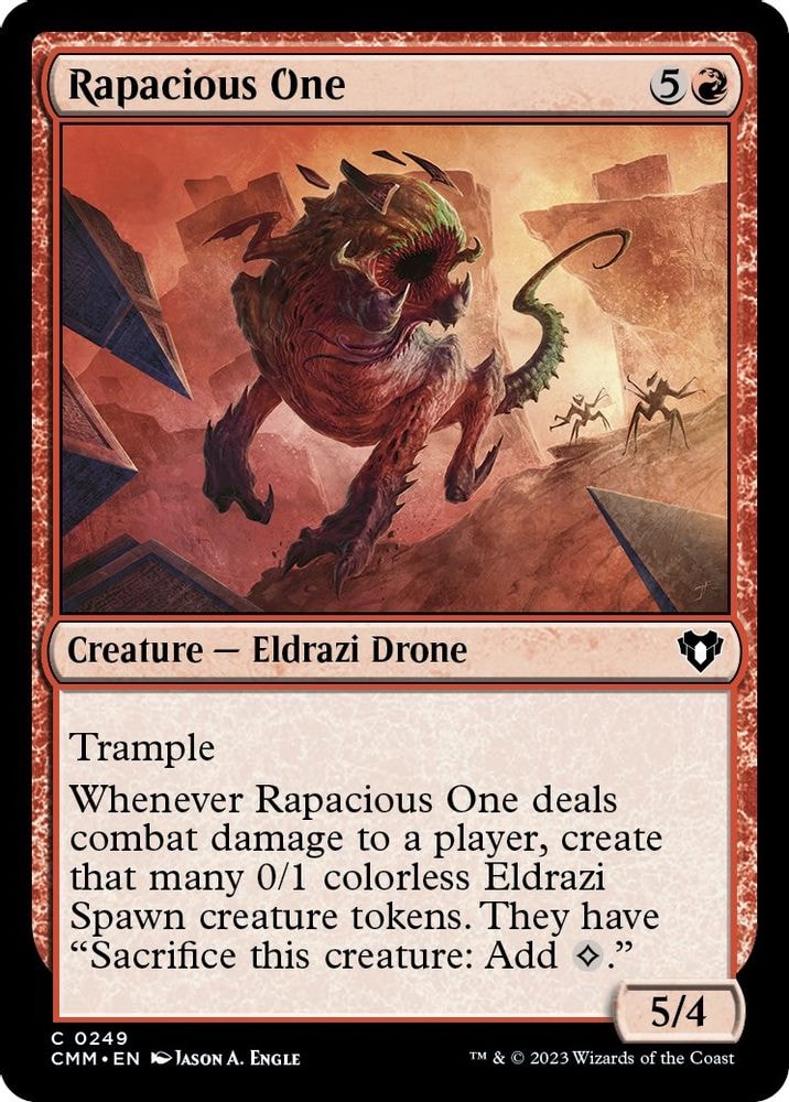 2023 Magic: The Gathering: Commander Masters (CMM) - Rapacious One (#249, Common) (, Near Mint)