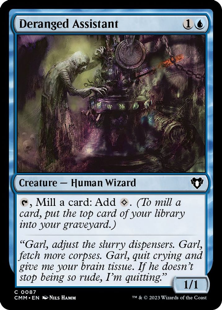 2023 Magic: The Gathering: Commander Masters (CMM) - Deranged Assistant (#87, Common) (, Near Mint)