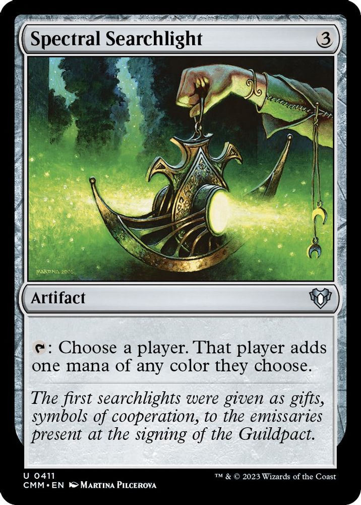 2023 Magic: The Gathering: Commander Masters (CMM) - Spectral Searchlight (#411, Uncommon) (, Near Mint)