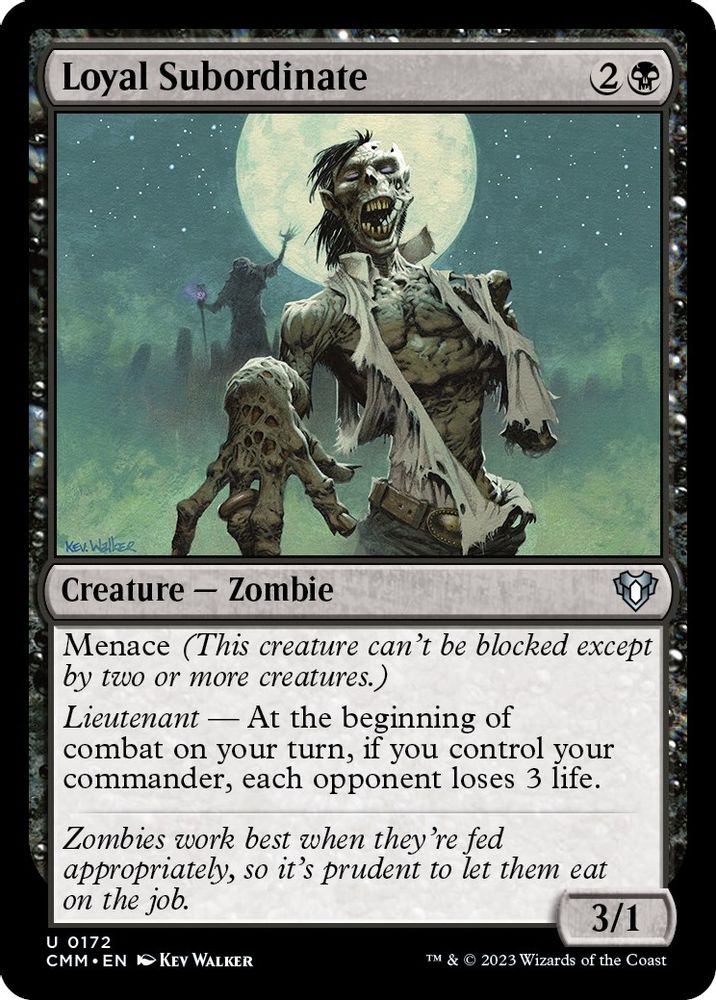 2023 Magic: The Gathering: Commander Masters (CMM) - Loyal Subordinate (#172, Uncommon) (, Near Mint)