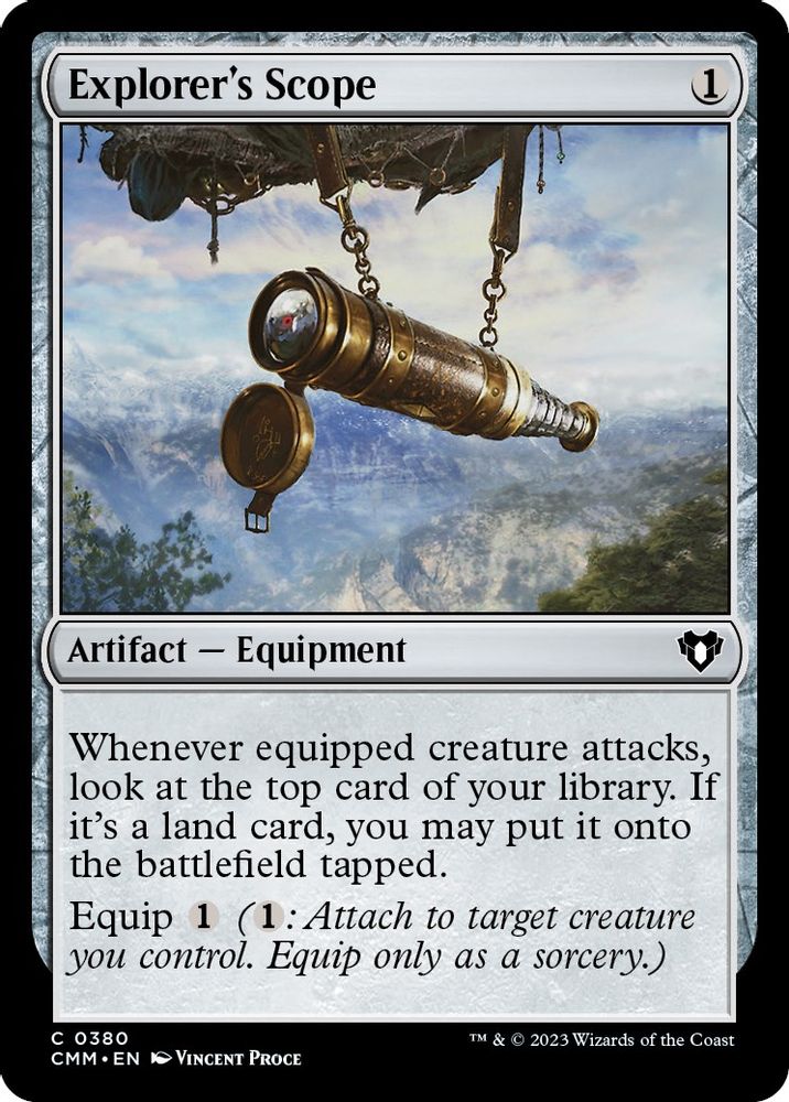 2023 Magic: The Gathering: Commander Masters (CMM) - Explorers Scope (#380, Common) (, Near Mint)