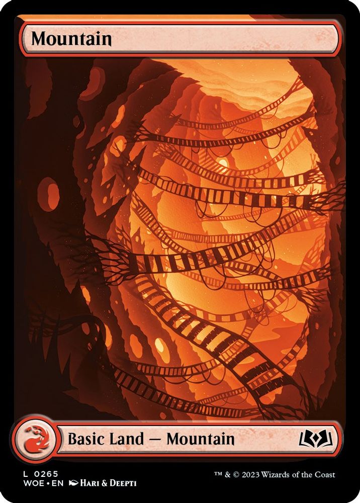 2023 Magic: The Gathering: Wilds of Eldraine (WOE) - Mountain 0265 (#265, Land) (, Near Mint)