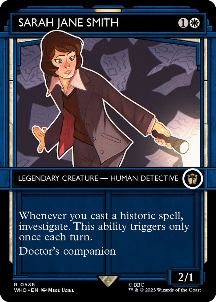 2023 Magic: The Gathering: Universes Beyond: Doctor Who (WHO) - Sarah Jane Smith Showcase (#536, Rare) (, Near Mint)
