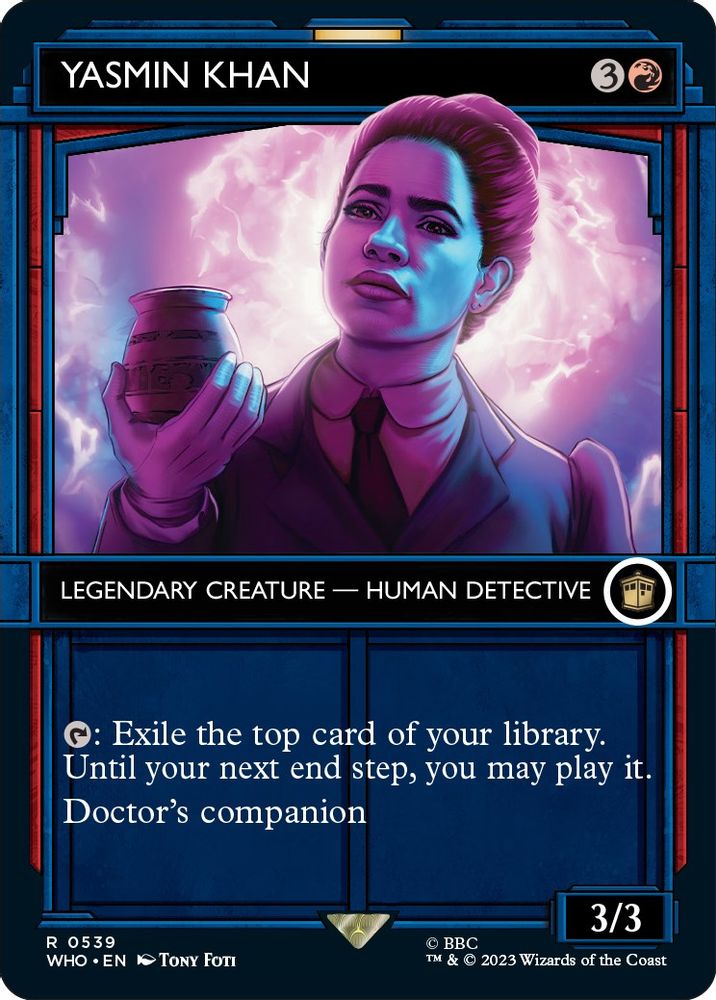 2023 Magic: The Gathering: Universes Beyond: Doctor Who (WHO) - Yasmin Khan Showcase (#539, Rare) (Foil, Near Mint)