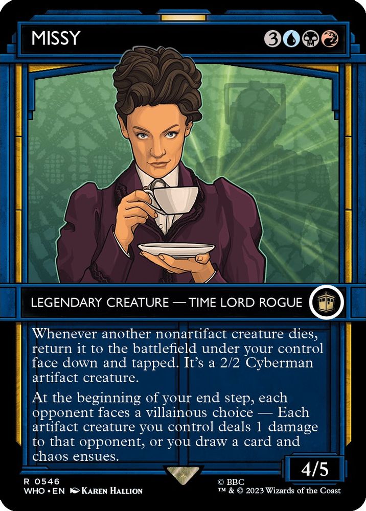 2023 Magic: The Gathering: Universes Beyond: Doctor Who (WHO) - Missy Showcase (#546, Rare) (, Near Mint)
