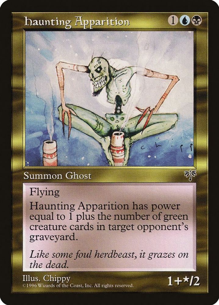 1996 Magic: The Gathering: Mirage (MIR) - Haunting Apparition (#267, Uncommon) (, Near Mint)