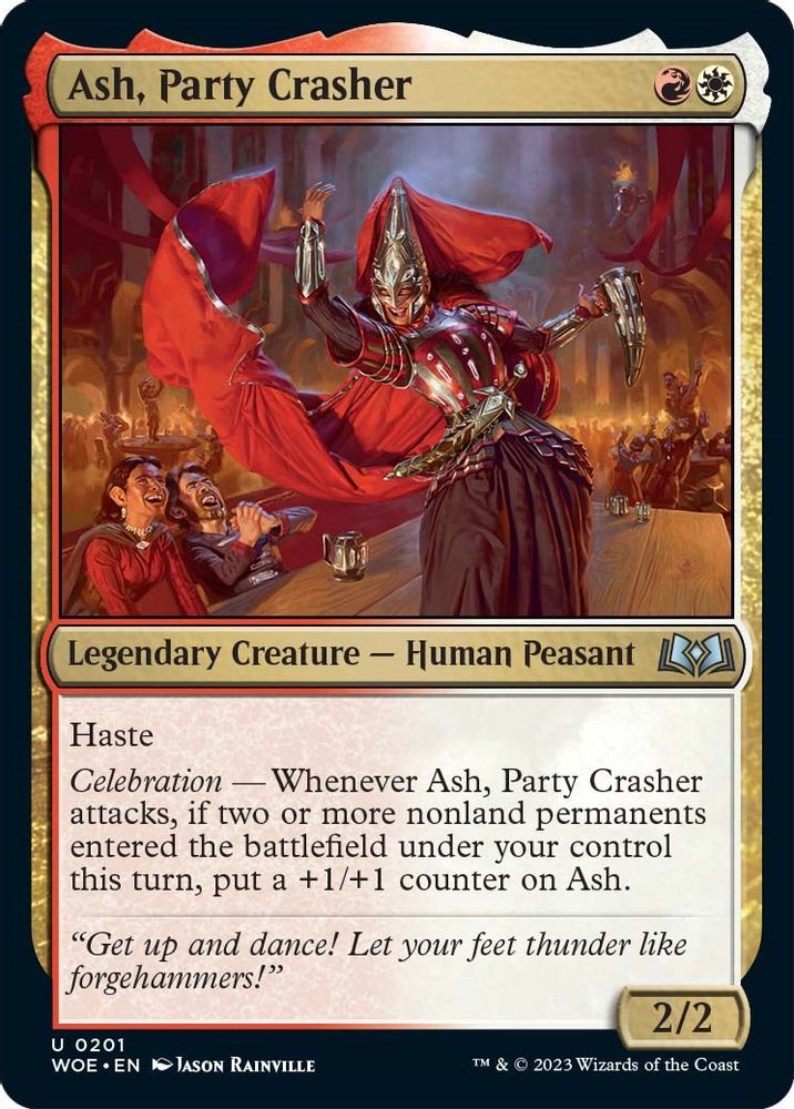 2023 Magic: The Gathering: Wilds of Eldraine (WOE) - Ash Party Crasher (#201, Uncommon) (, Near Mint)