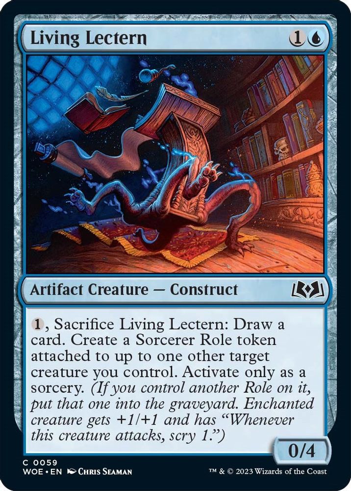2023 Magic: The Gathering: Wilds of Eldraine (WOE) - Living Lectern (#59, Common) (, Near Mint)