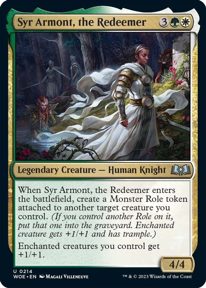 2023 Magic: The Gathering: Wilds of Eldraine (WOE) - Syr Armont the Redeemer (#214, Uncommon) (, Near Mint)