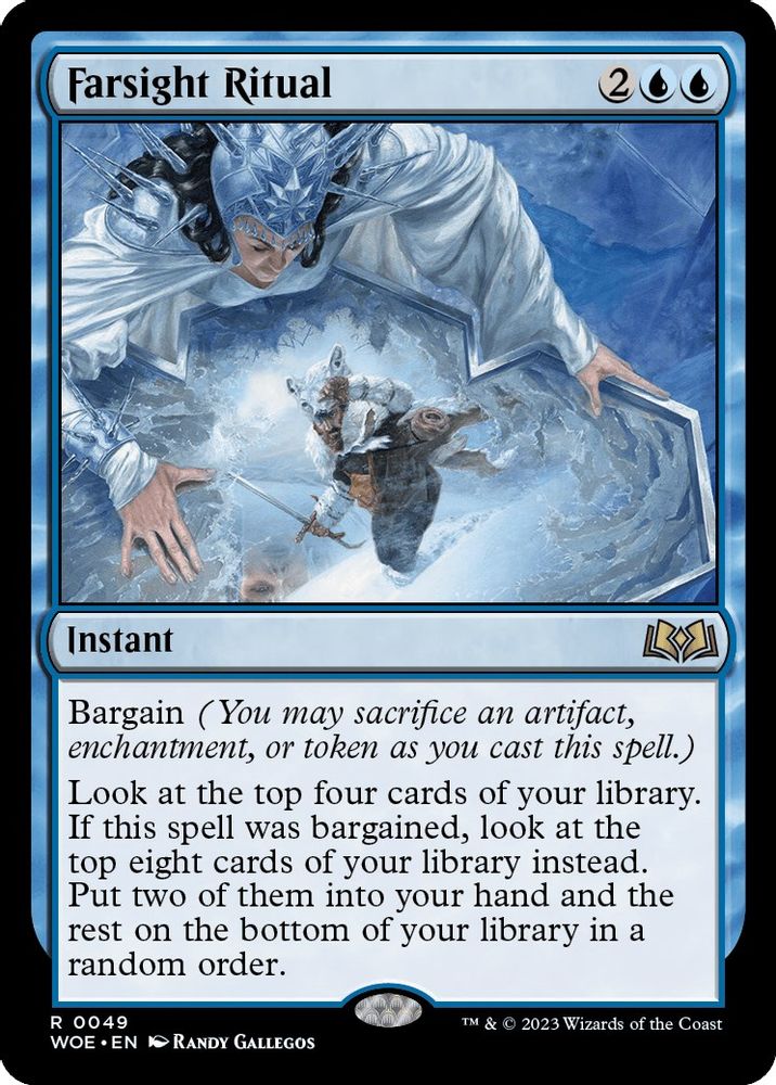 2023 Magic: The Gathering: Wilds of Eldraine (WOE) - Farsight Ritual (#49, Rare) (, Near Mint)